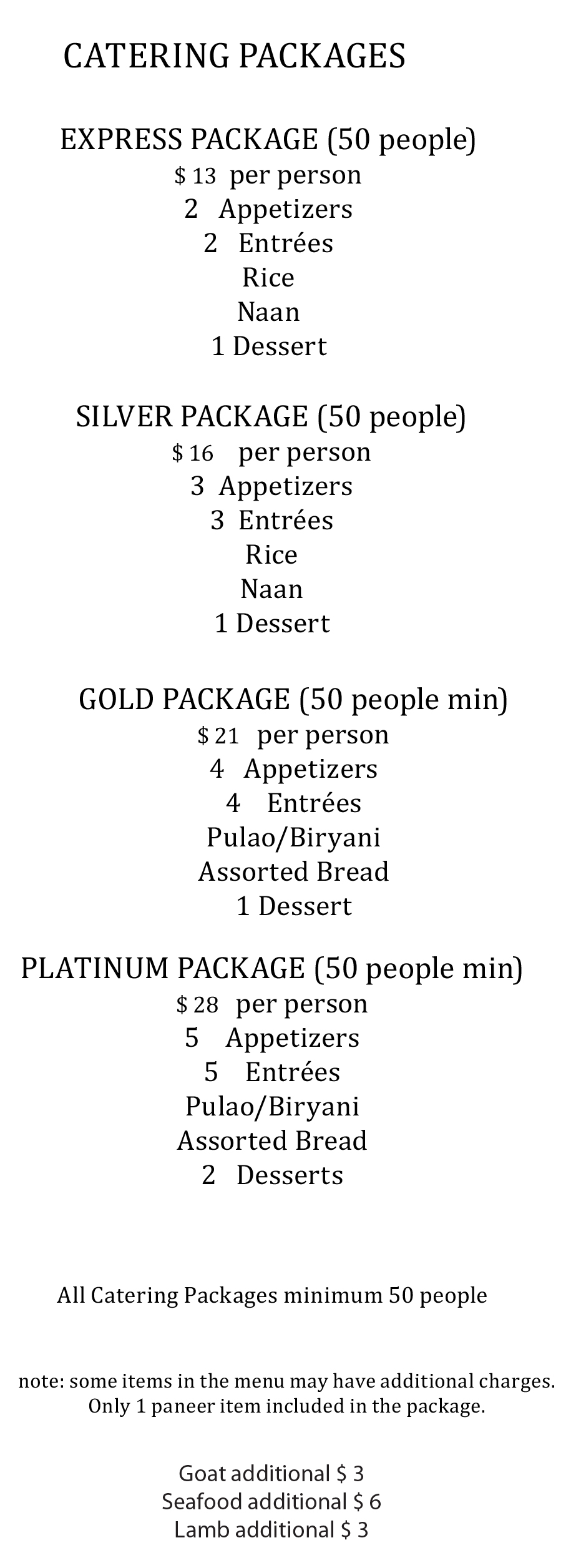 catering